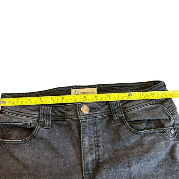 Democracy Black Mid‎ Rise Skinny Jeans Womens 8 - Picture 3 of 5